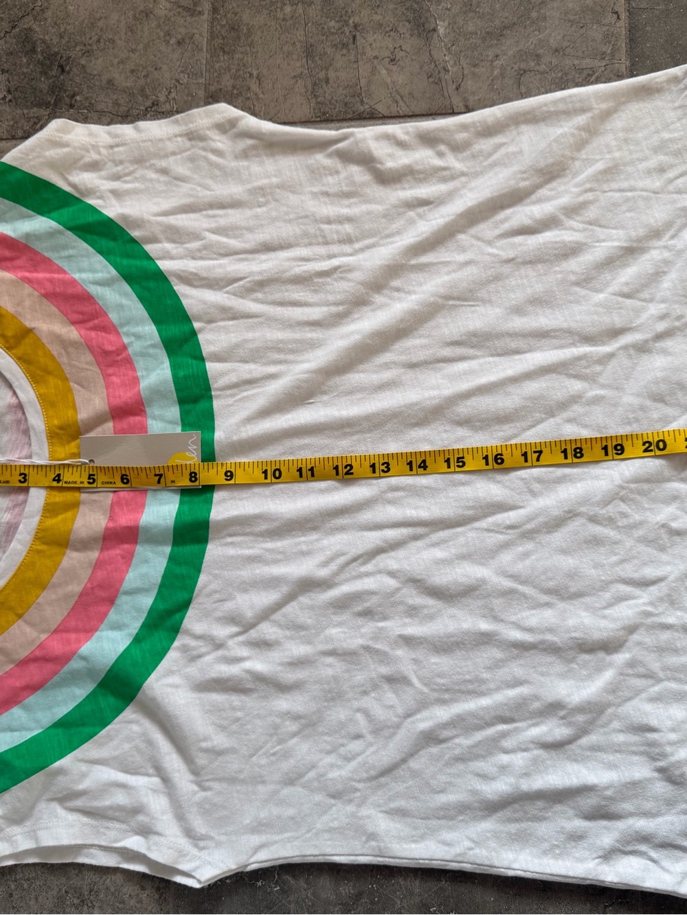 Boden Women’s Jersey Tee Rainbow Yoke NWT - Picture 7 of 7